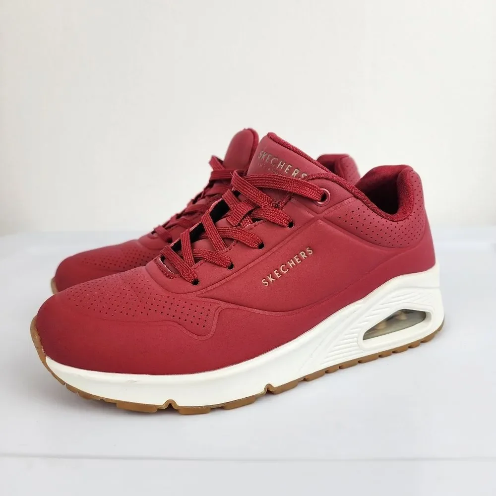 Skechers Women's Red Sneakers Size 6 Memory Foam Athletic Walking Shoes - Picture 15 of 15